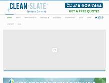 Tablet Screenshot of clean-slate.ca